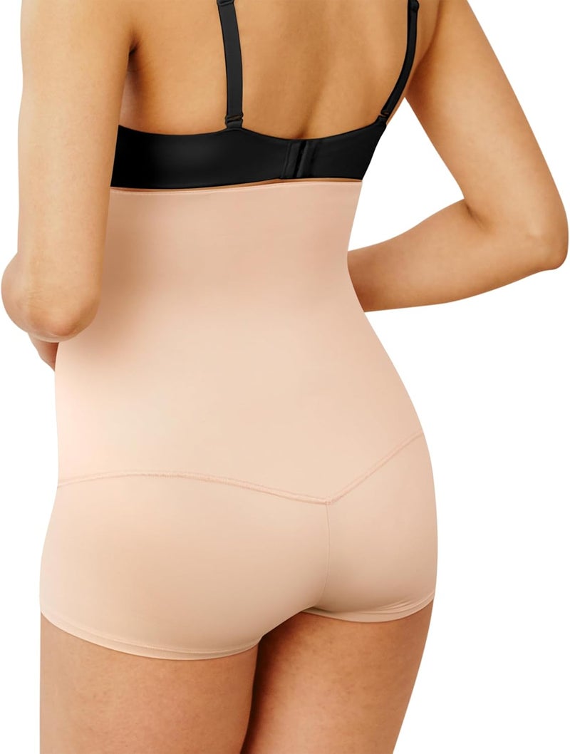 Maidenform Flexees Women's Shapewear Minimizing Hi-Waist Boyshort in Latte Lift, Size Small - Image 2